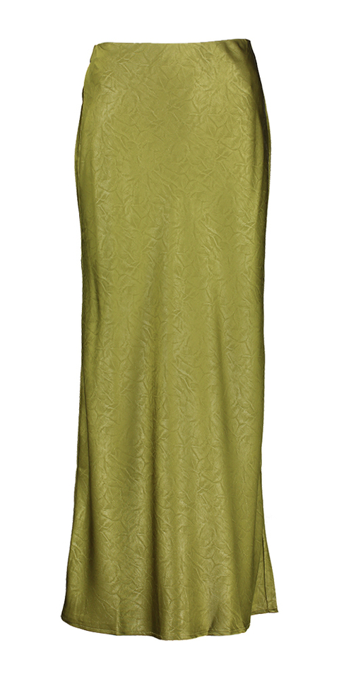 Groene lederlook rok Silva Edited