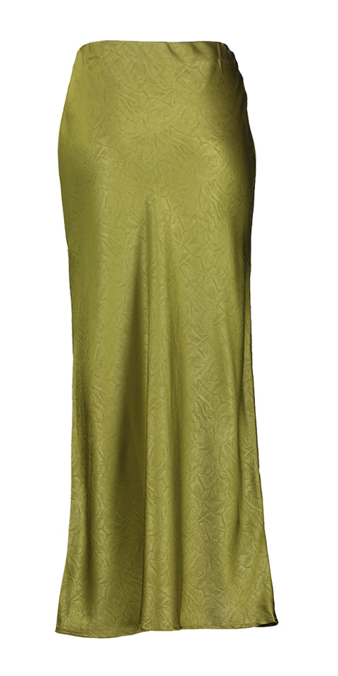Groene lederlook rok Silva Edited
