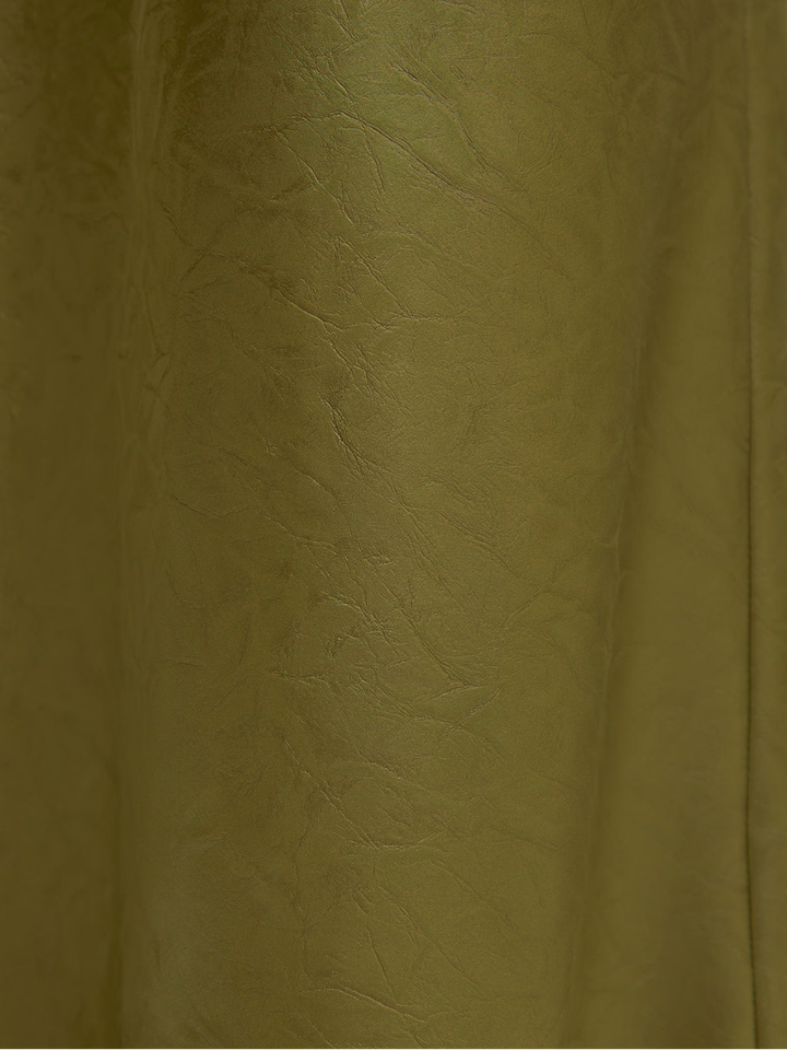 Groene lederlook rok Silva Edited