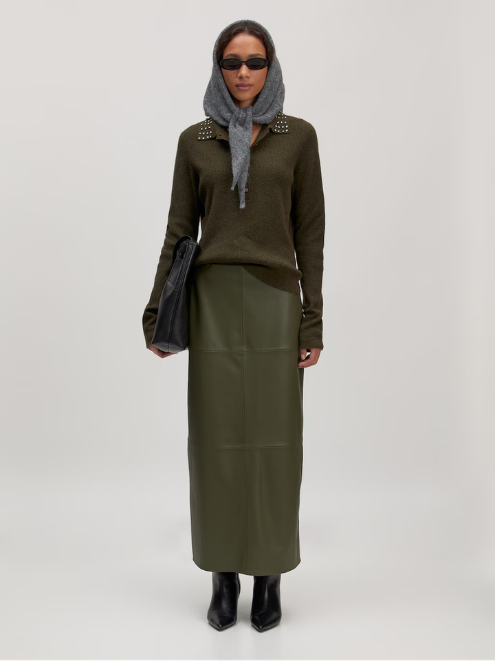 Groene fluwelen rok Jella Edited