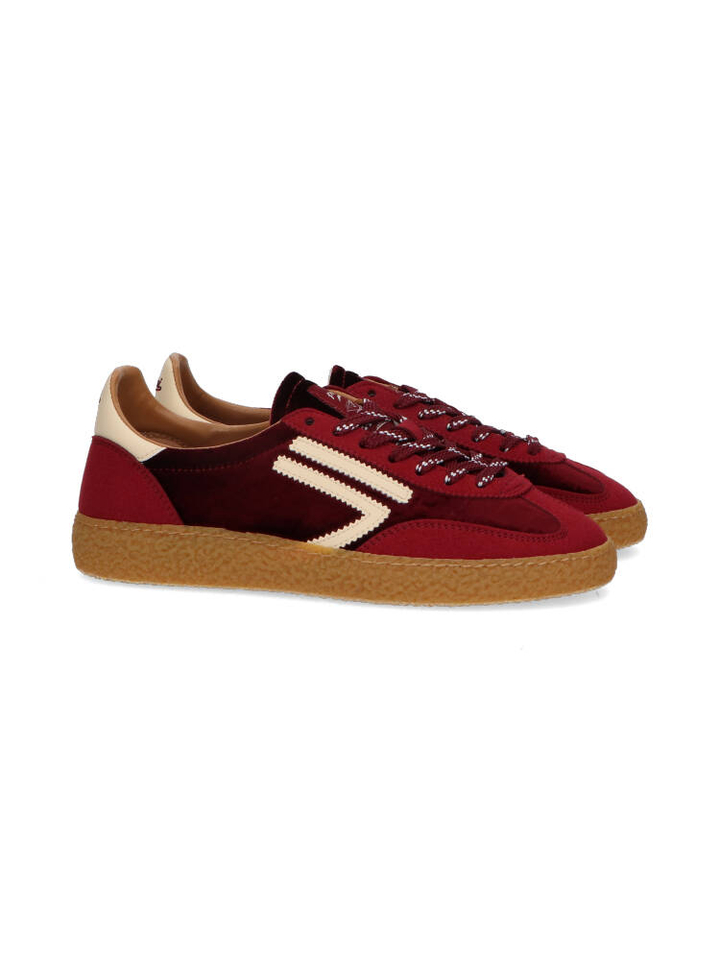 Bordeaux lage sneakers Puraai