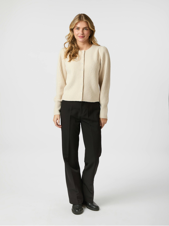 Beige cardigan met knopen Puli Neo Noir