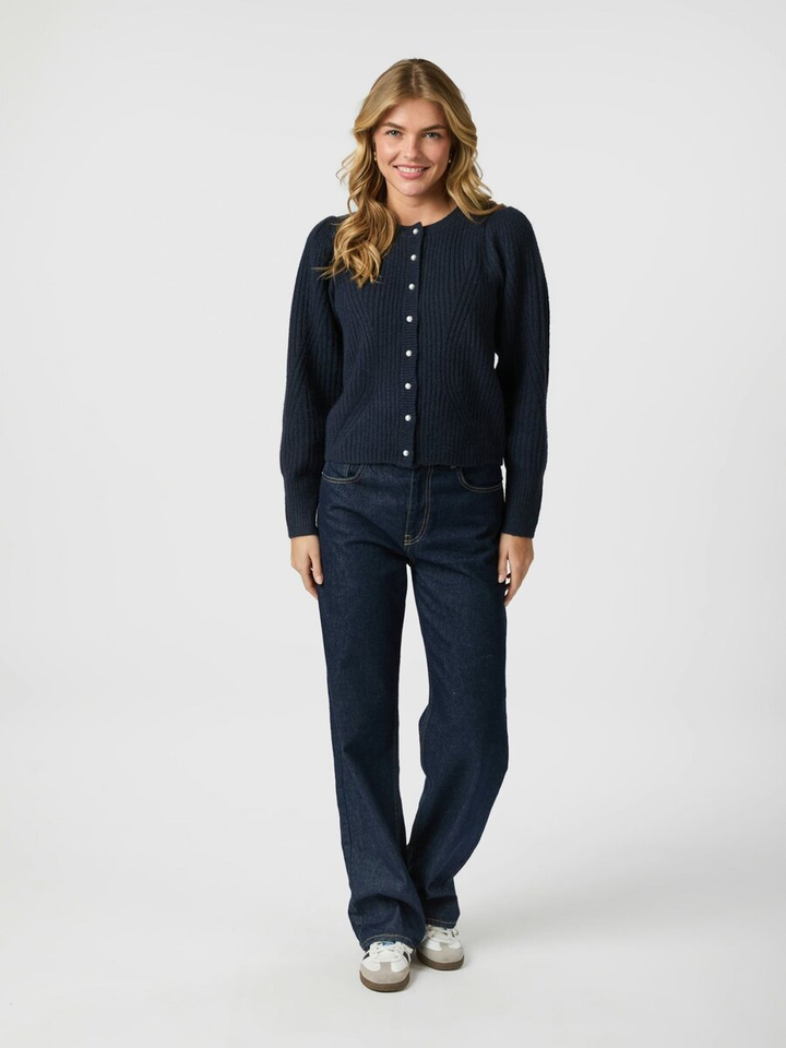 Blauwe gilet met knopen Puli Neo Noir