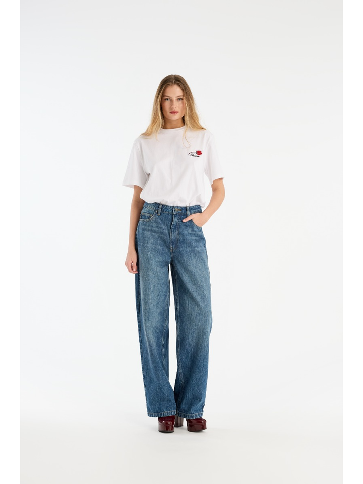Witte katoenen oversized t-shirt Rotate