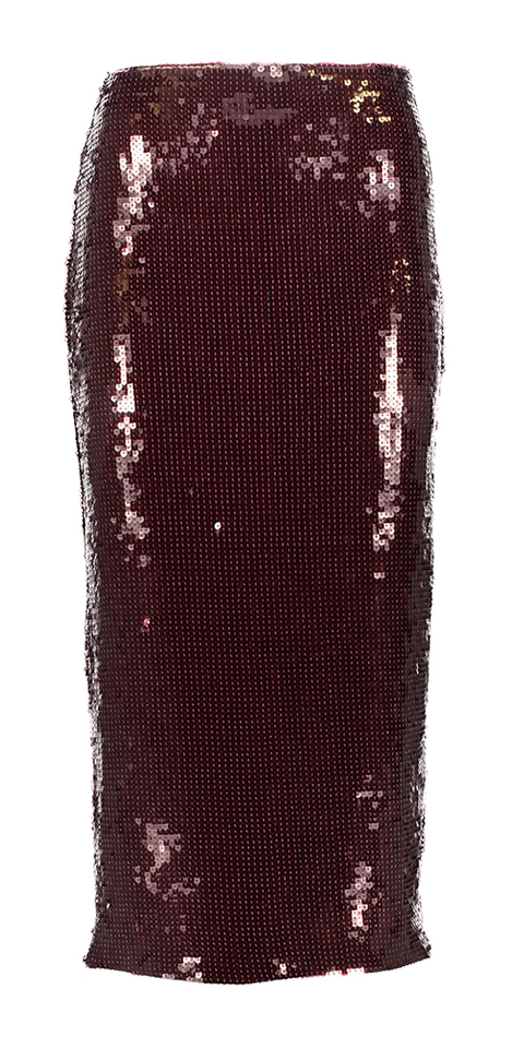 Bordeaux glitter rok Rotate