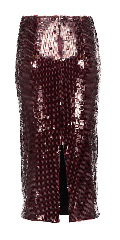 Bordeaux glitter rok Rotate