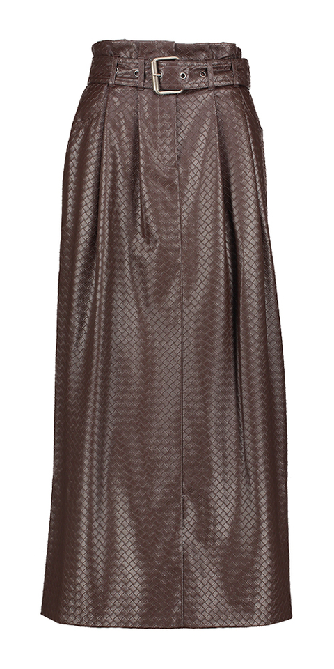 Bruine rok met structuur Rotate