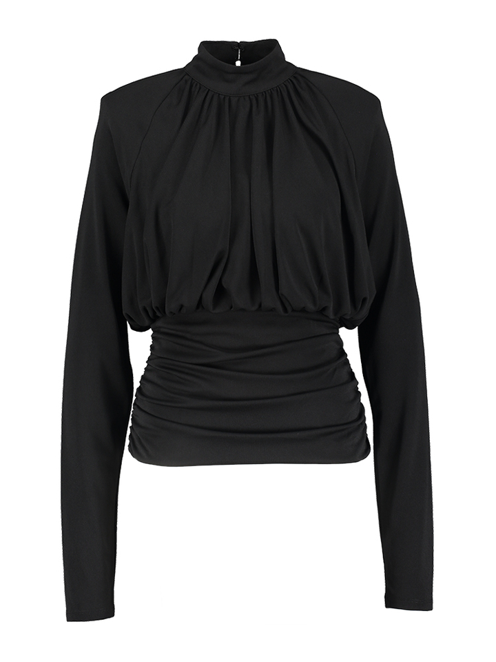 Getailleerde zwarte blouse Rotate