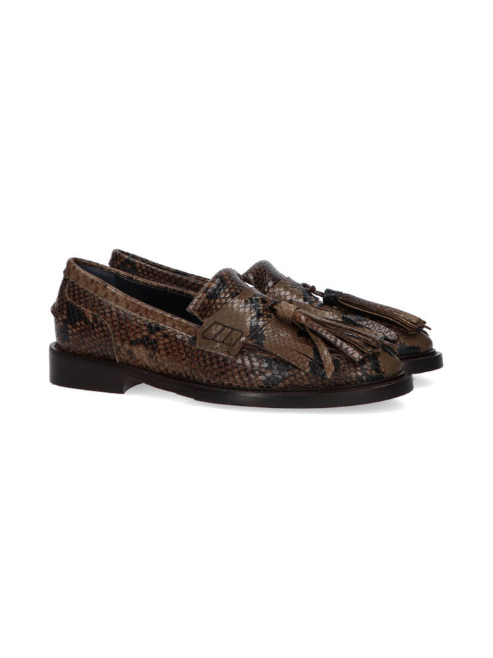 Pitone kaki mocasins Rotue 