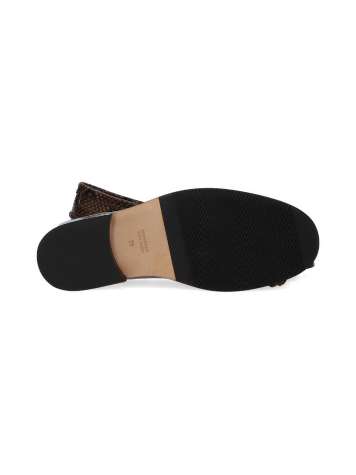 Pitone kaki mocasins Rotue 