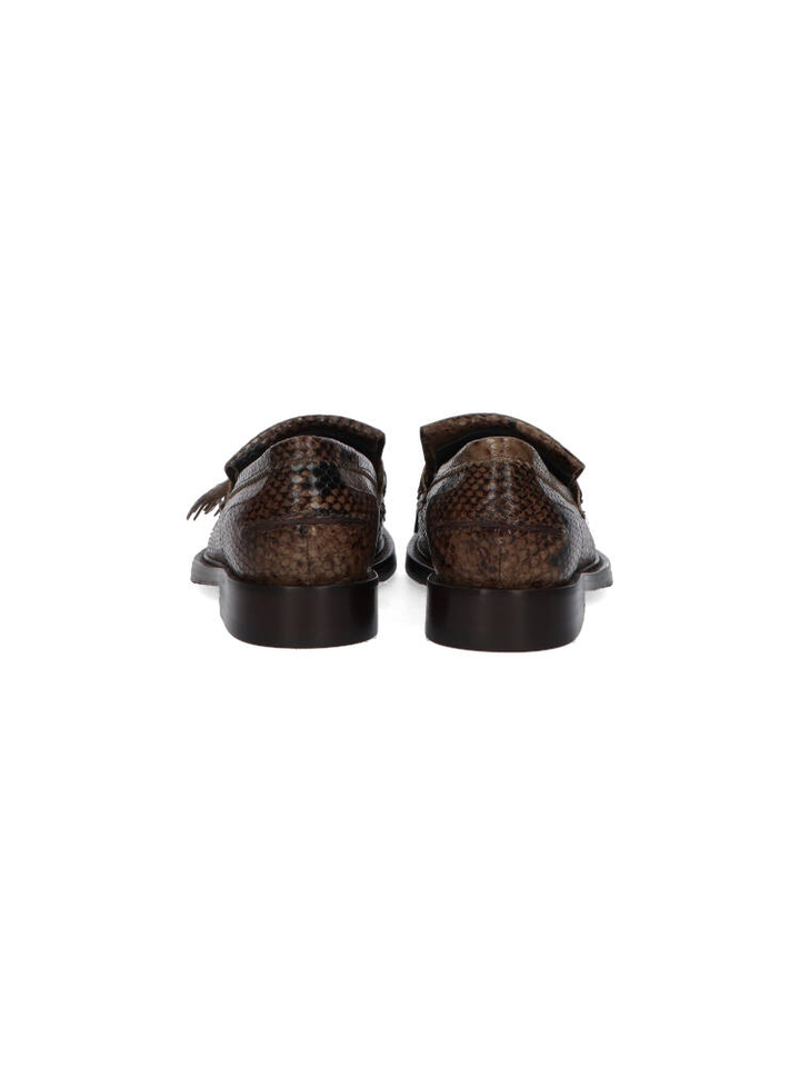 Pitone kaki mocasins Rotue 