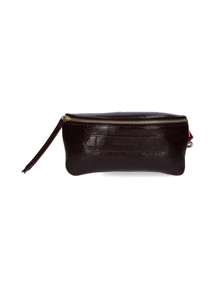 Bordeaux lederen schoudertas Marie Martens 