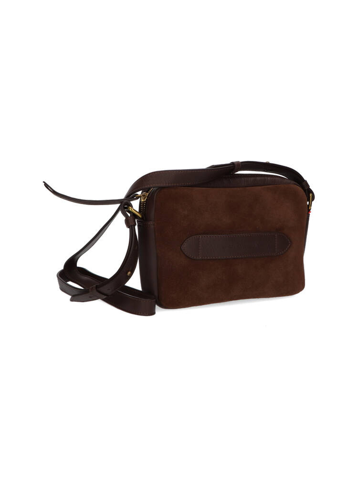 Bruine lederen tas in suede Marie Martens 