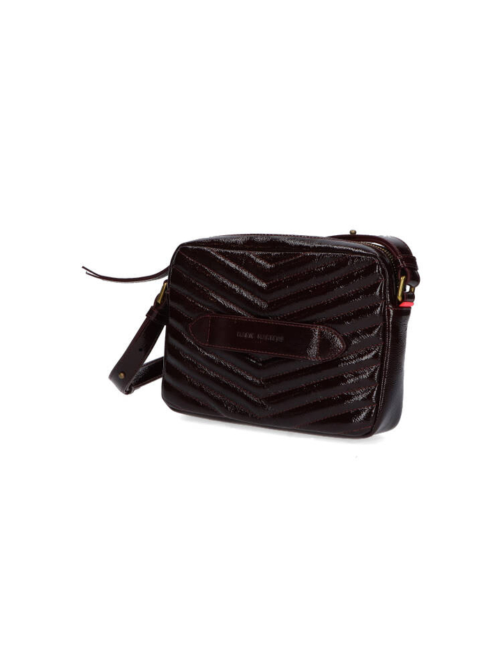 Bordeaux lederen schoudertas Marie Martens