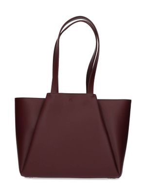 Bordeaux lederen shopper Midi Pyramid Kaai