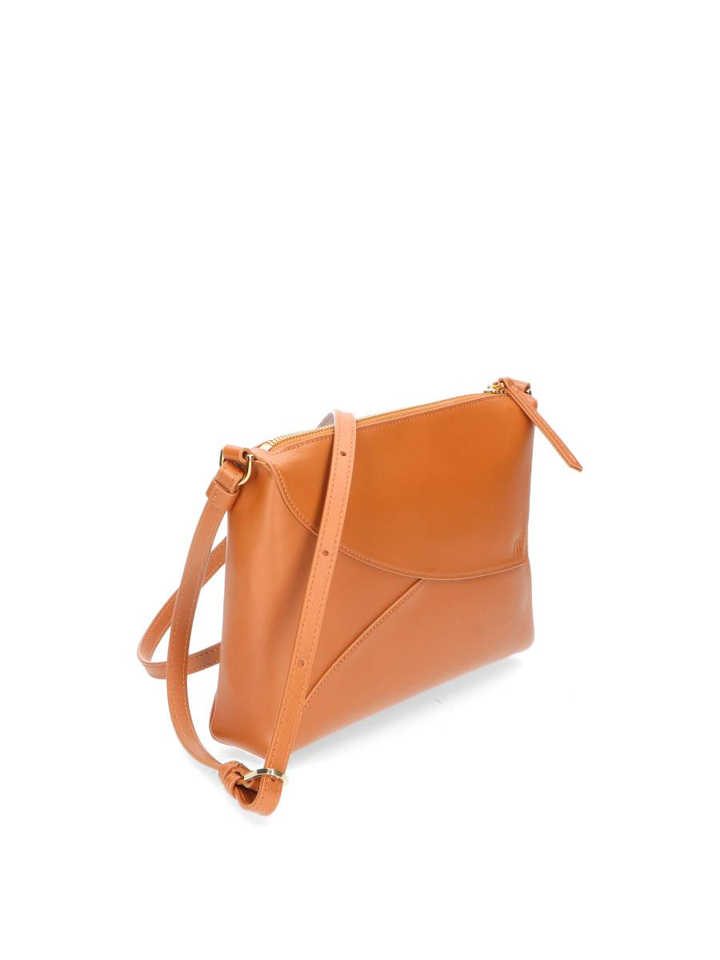 Cognac handtas Rebel Clutch Kaai 