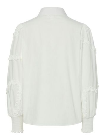 Witte katoenen bloes met detail Yastrima Y.A.S 