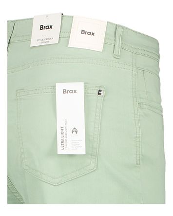 Groene straight fit broek Carola Raphaela By Brax 