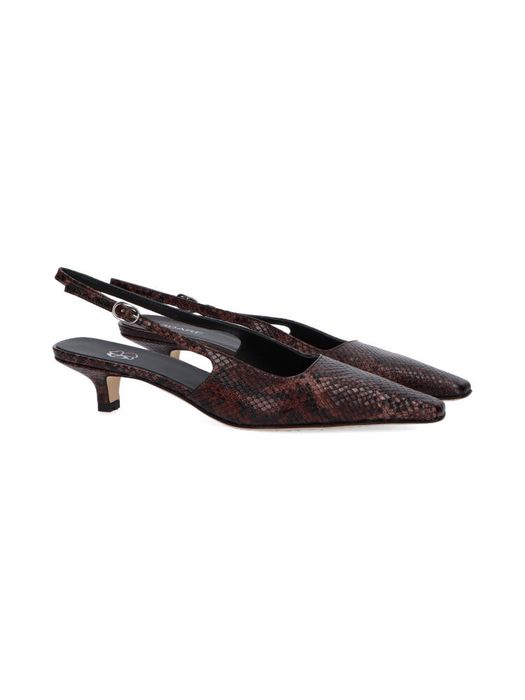 Anaconda castagna slingbacks Anna Odare