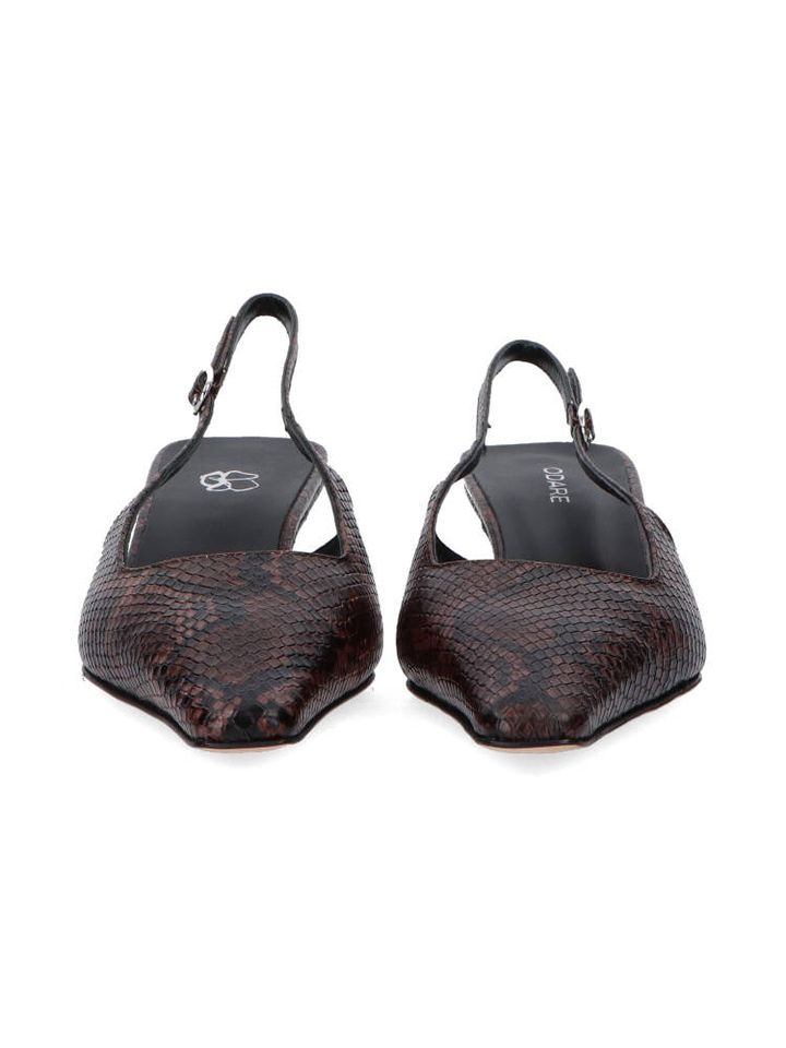 Anaconda castagna slingbacks Anna Odare