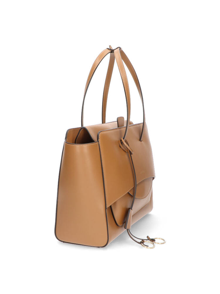 Caramel shopper Flap L Hidesins