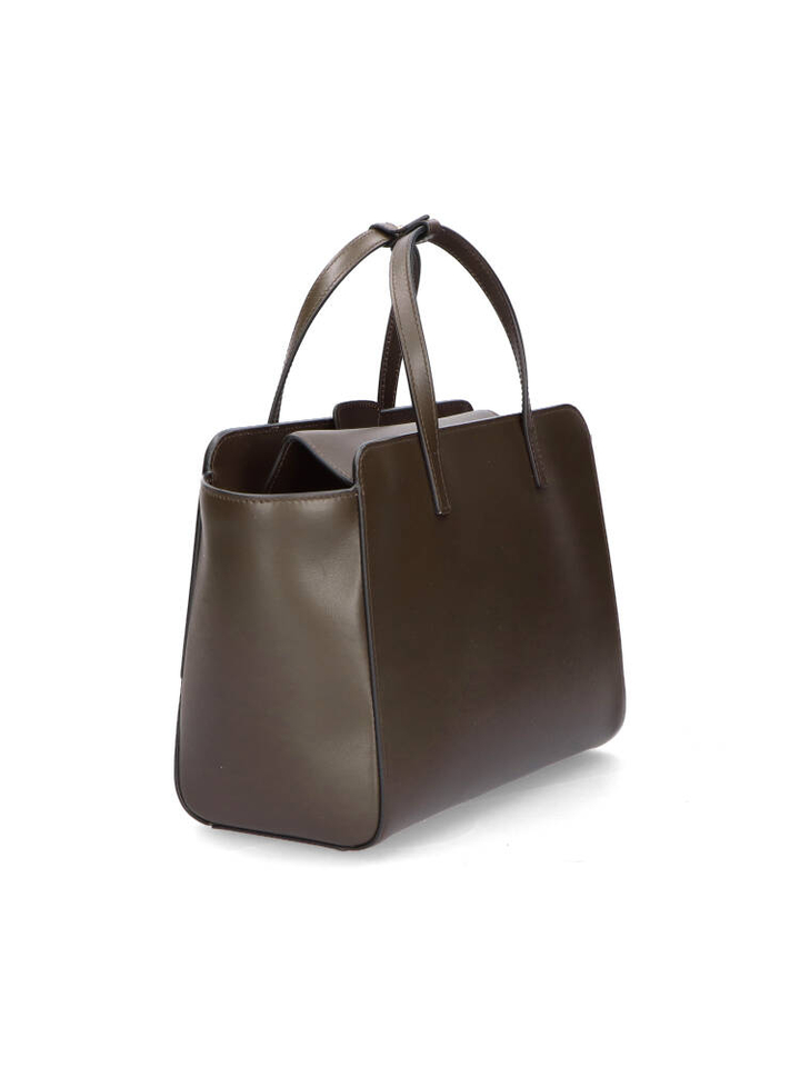 Donkerbruine handtas Flap M Hidesins 