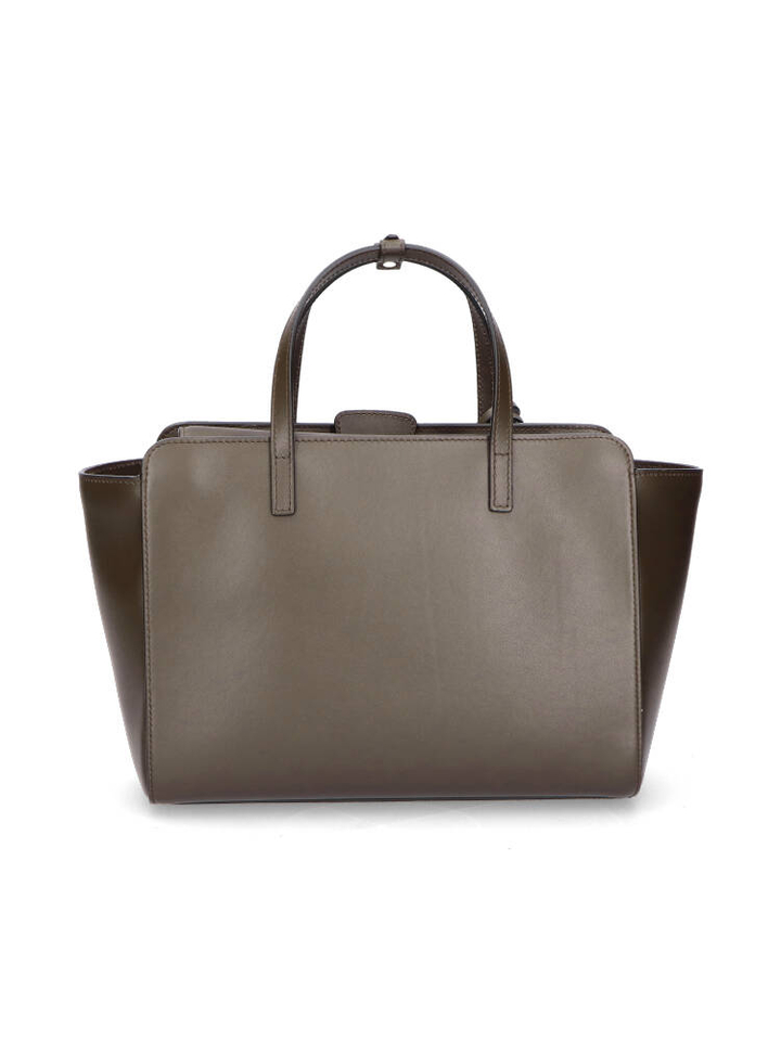 Donkerbruine handtas Flap M Hidesins 