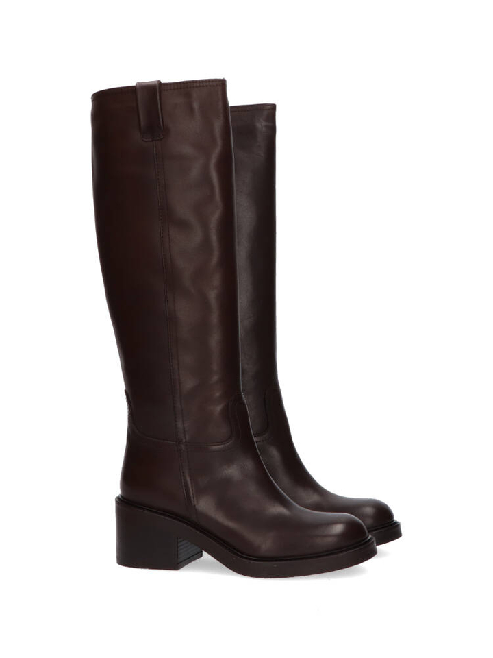 Chocolade bruine lange laarzen Julie Dee