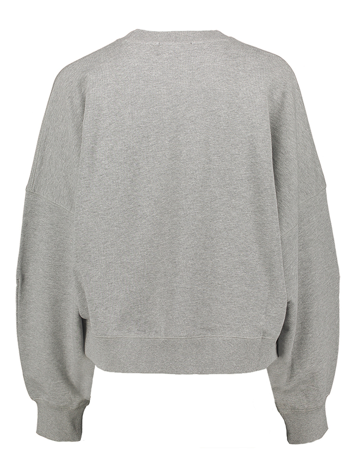 Grijze katoenen sweater met veelkleurige pailletten Ibernatus Essentiel 