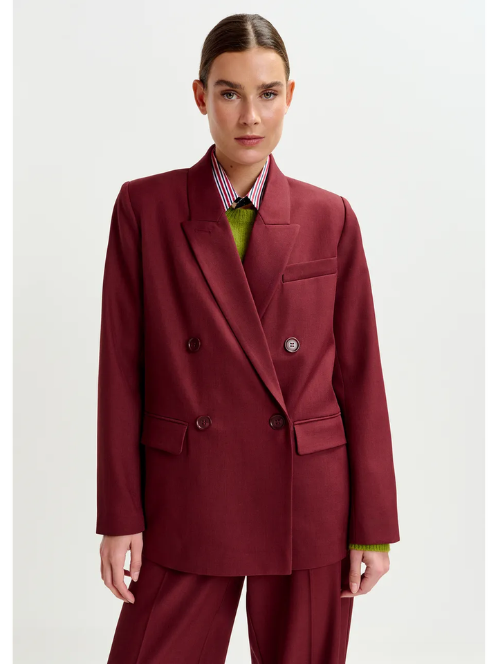 Bordeaux stijlvolle blazer Imure Essentiel