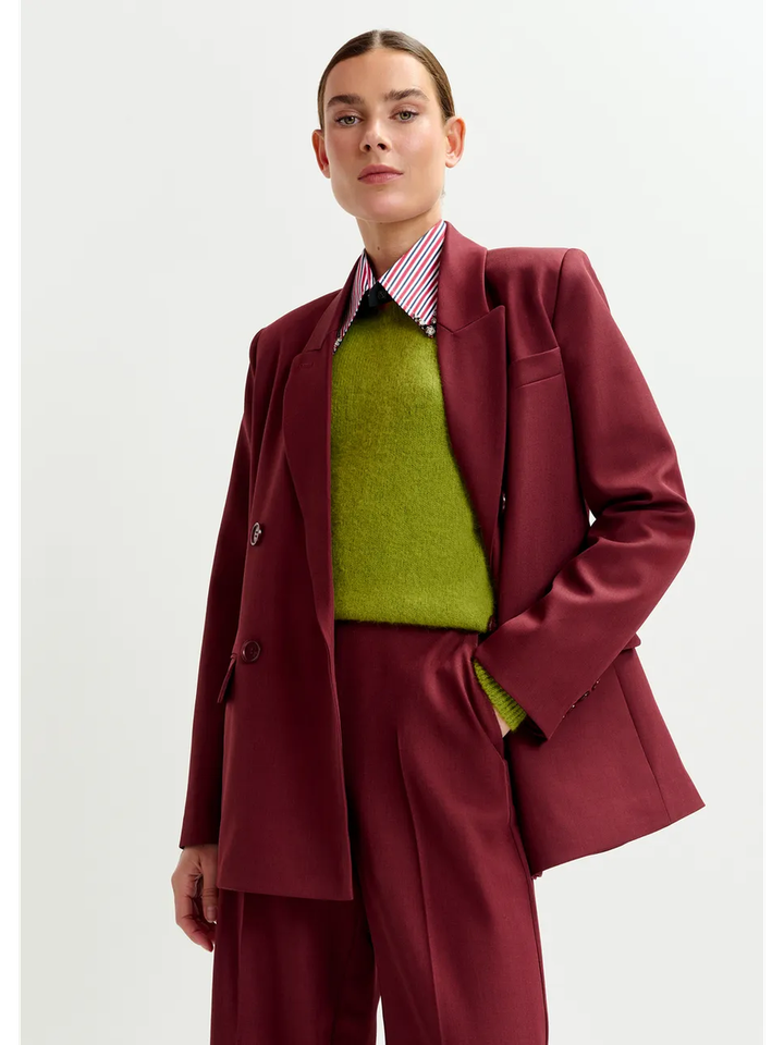 Bordeaux stijlvolle blazer Imure Essentiel