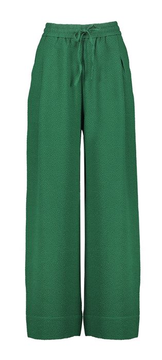 Groene broek met brede broekspijpen Itchy Essentiel