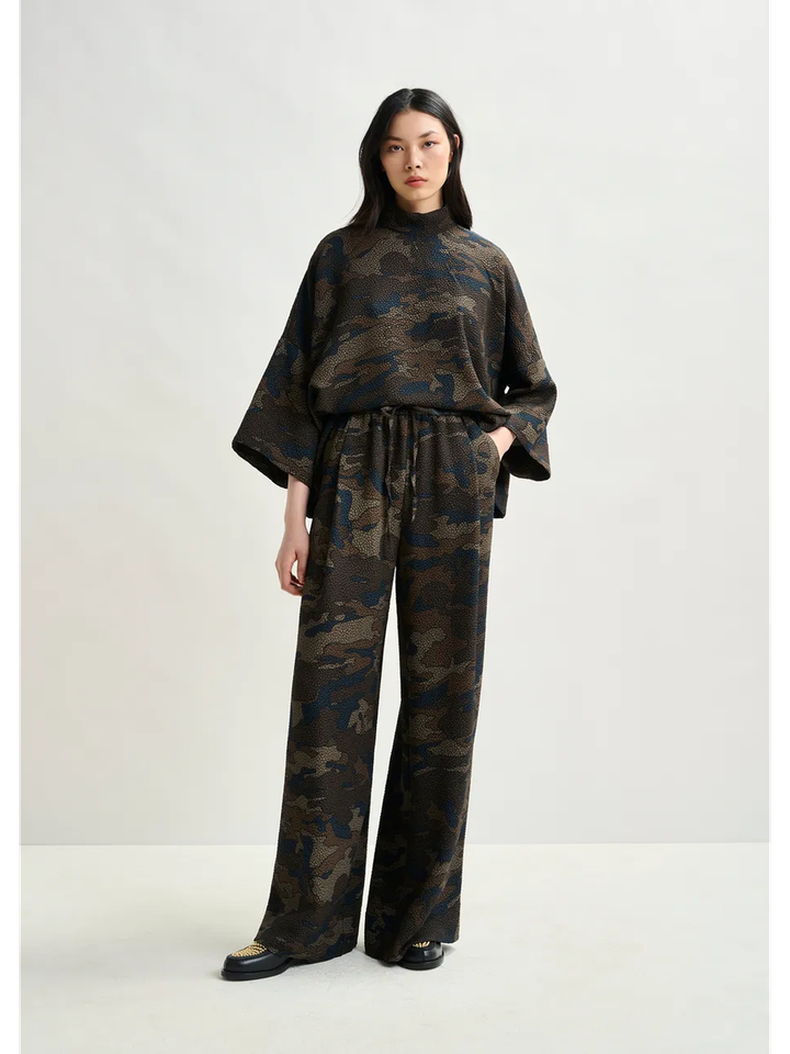 Bruin lange wijde broek Itchy Essentiel 