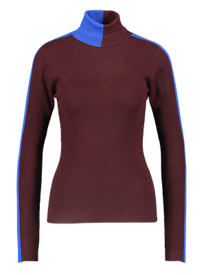 Bordeaux color blocking trui Iffort Essentiel