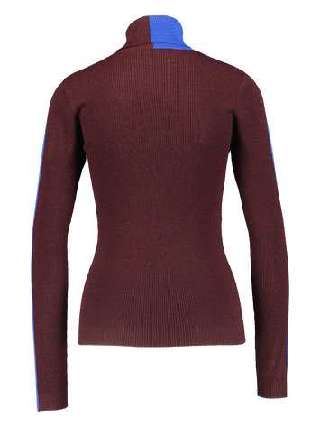 Bordeaux color blocking trui Iffort Essentiel 