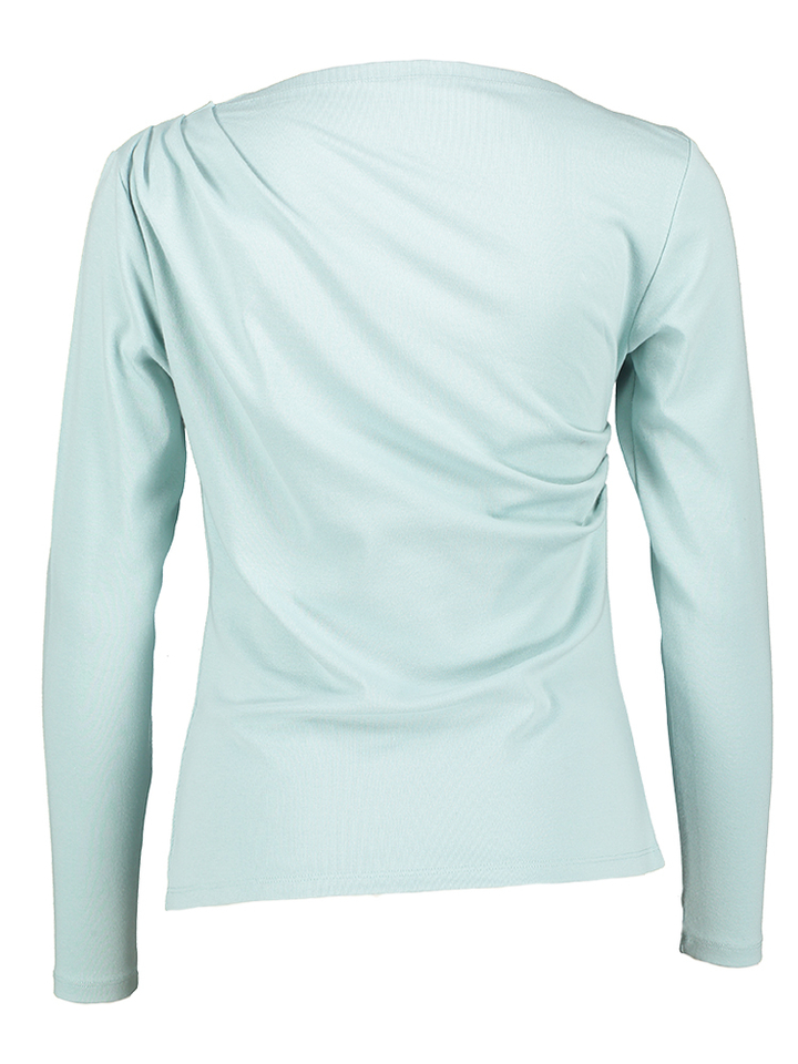 Mintgroene t-shirt met lange mouwen Elaine Nathalie Vleeschouwer