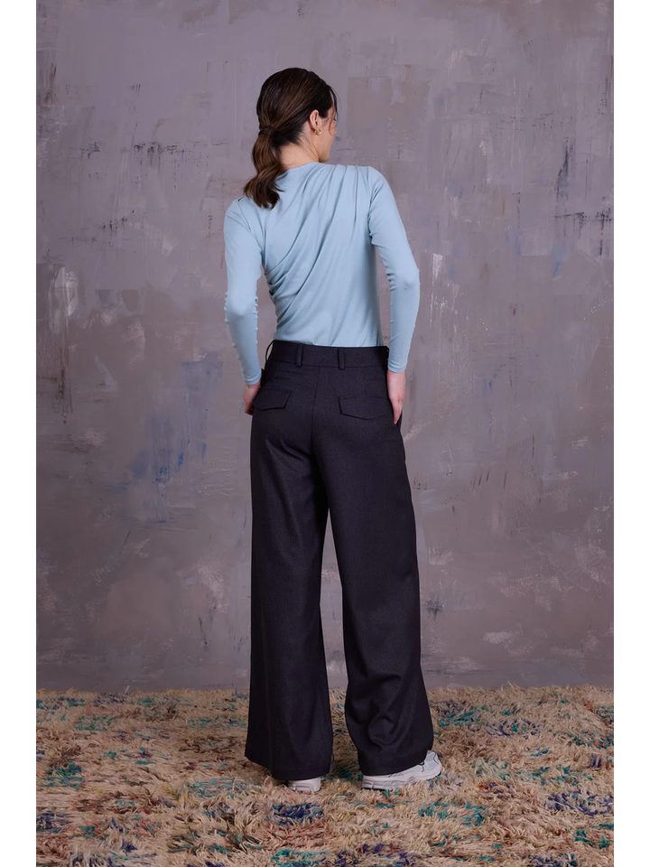 Mintgroene t-shirt met lange mouwen Elaine Nathalie Vleeschouwer