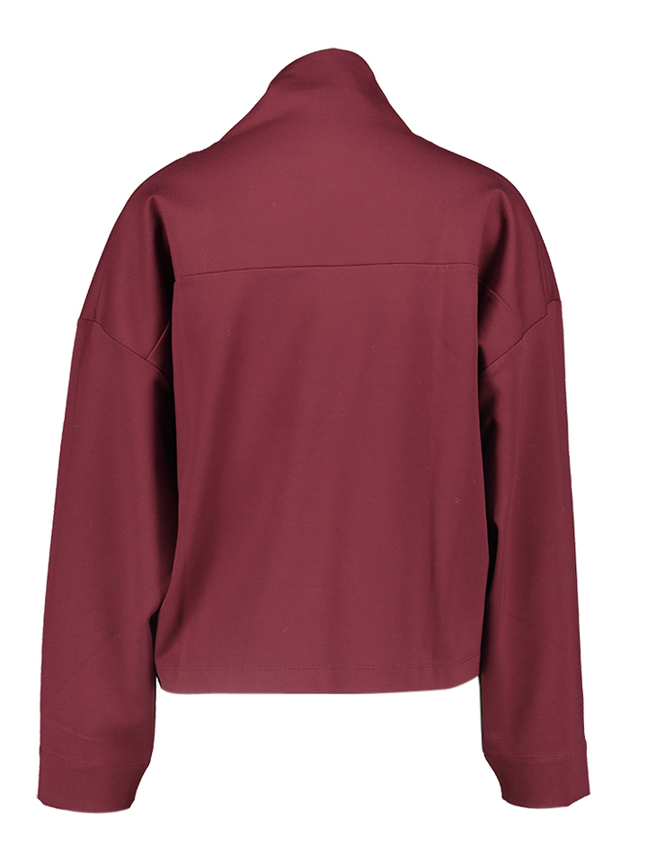 Bordeaux bloees met strik in de hals Gertruda Nathalie Vleeschouwer 