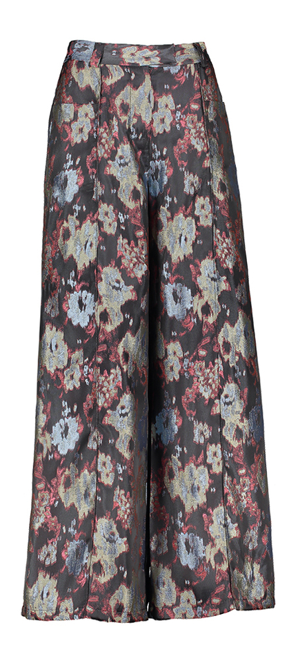 Multicolor wijde broek in bloemenprint Bolivar Nathalie Vleeschouwer 