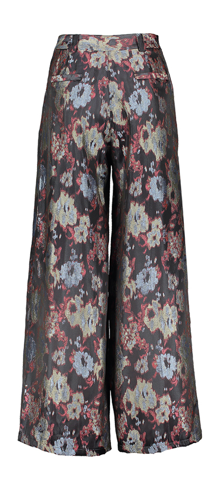 Multicolor wijde broek in bloemenprint Bolivar Nathalie Vleeschouwer 