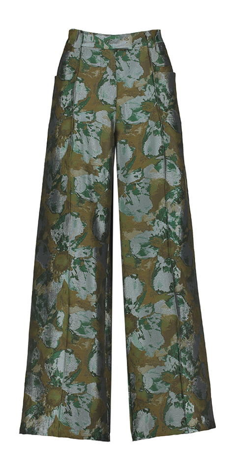 Multicolor wijde broek in bloemenprint Bolivar Nathalie Vleeschouwer