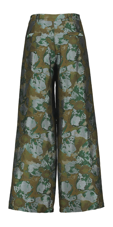 Multicolor wijde broek in bloemenprint Bolivar Nathalie Vleeschouwer