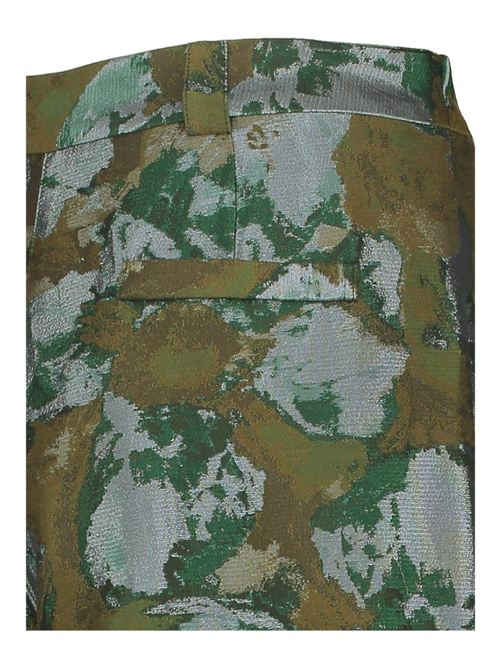 Multicolor wijde broek in bloemenprint Bolivar Nathalie Vleeschouwer