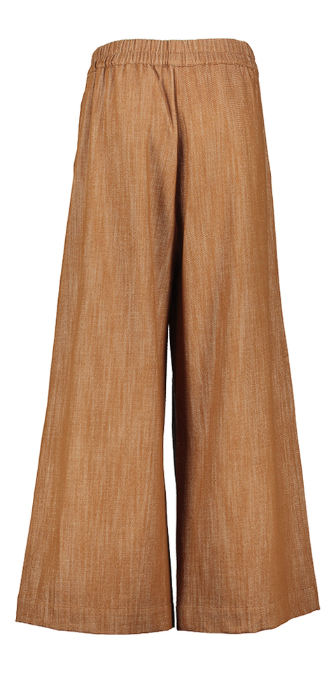 Roest kleurige broek met bandplooi Freddy Nathalie Vleeschouwer 