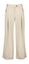 Beige lange wijde broek met plooi Cezar Nathalie Vleeschouwer 