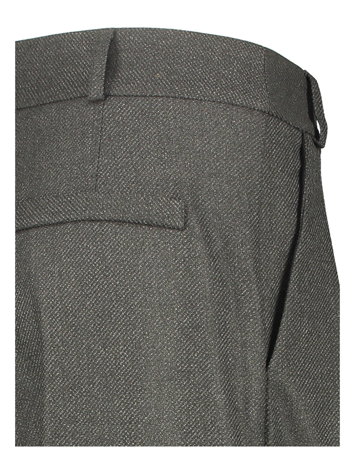 Grijze lange wjide broek met plooi Cezar Nathalie Vleeschouwer 