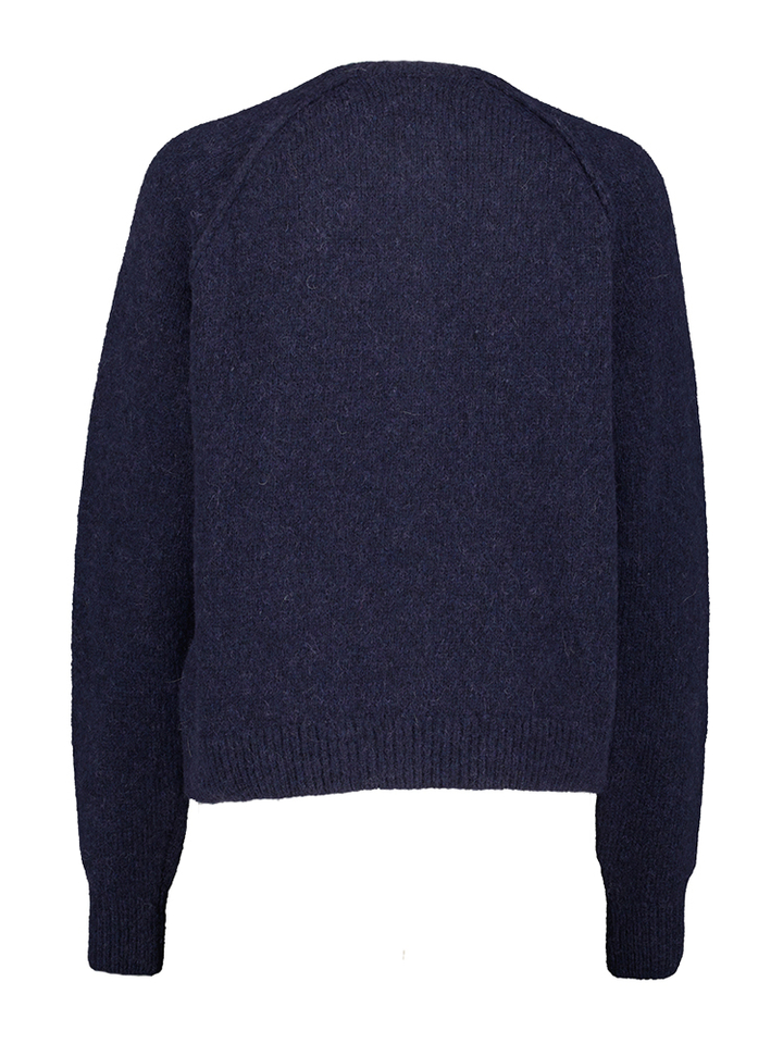 Donkerblauwe wollen cardigan Graz Nathalie Vleeschouwer