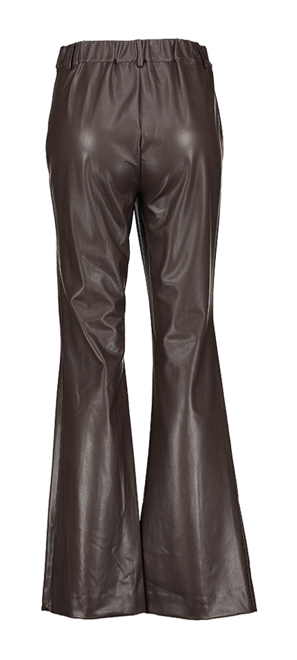 Bruine broek in leder look Neline Atmos