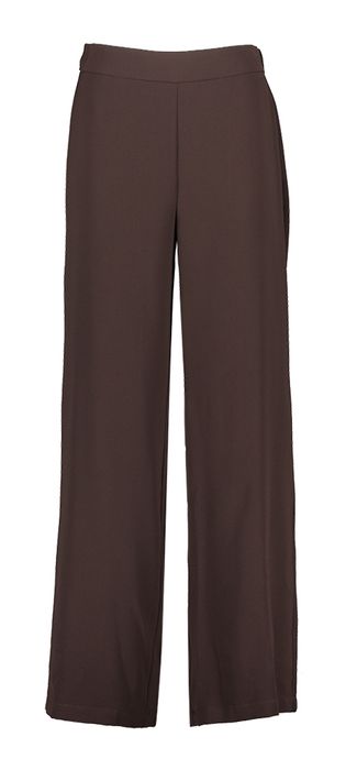 Donkerbruine losvallende broek Massil Atmos