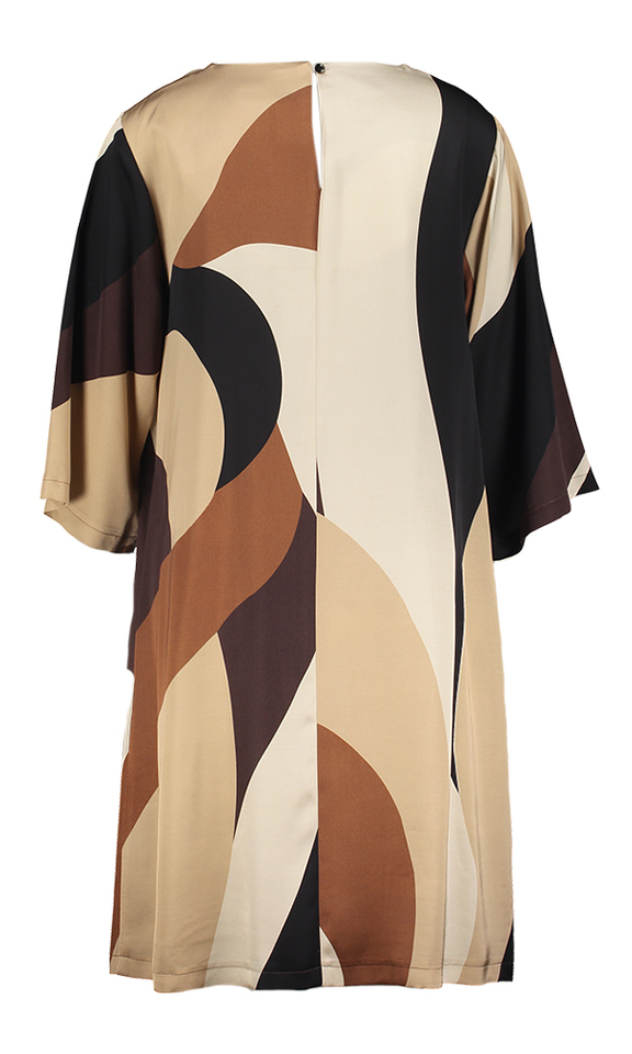 Multicolor jurk in print met driekwart mouwen Eira Atmos